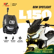 Universal Motorcycle L150 80W Wireless LED Light [7 Modes] | Spotlight | Headlight | Fog Lamp