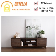 Qatella HIRADO 1.8M TV Cabinet 6 Feet TV Cabinet 6FT TV Rack TV Console Table Meja TV Cupboard Almar