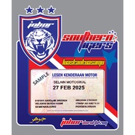 The Latest Version 新款 Road Tax Sticker 2024 Ready Store Soccer Football Southern Tiger JDT