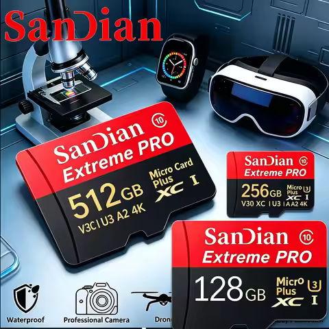 High Endurance TF Cards 512GB Memory Card 128GB Micro TF SD Card 32GB SD Cards U3 A1 for Drone/CCTV/