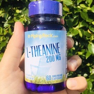 L-Theanine 200 mg 60 Quick Release Capsules (PipingRock®) แอล-ธีอะนีน