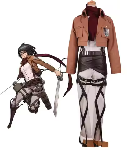 Attack on Titan Mikasa Ackerman Cosplay Costume Custom Made