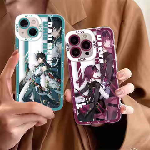 Honkai Star Rail Dan Heng Jing Yuan Clear Phone Case For Xiaomi 15 15T POCO X7 X6 X5 X4 X3 NFC GT F3