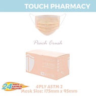 10.10 SPECIAL MEDICOS 4PLY ASTM 2 ULTRASOFT Sub Micron Surgical Face Mask (Peach Crush)