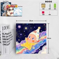 珍珠画pearl painting ﻿珍珠画卡通星星人珍珠画20x20cm粘贴画手工diy工具配全珠珠粘贴画现货 热卖 Ready Stock6.17