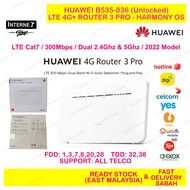 New Model 2022 Huawei B535-836 4g+ Router 3 Pro LTE 300 Mbps 4G Unlocked b525 b310 b618 b818 b528