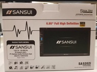 SANSUI SA 5202i FULL HD SA5202i Head Unit Tape TV Double Din Camera Head Unit Tape TV