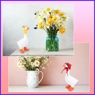 Desktop Geese Costume 6 Pieces Geese Sculpture Hats with Sunglasses 7 Inch Statue Outfit Figurine He