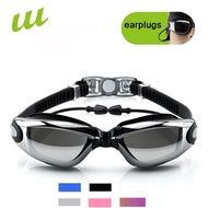 6 color Earplugs Sport Adult Professional Swimming goggles men Women arena diopter Swim Eyewear anti