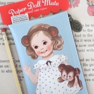 韓國【Afrocat】paper doll mate pencil case3〈Alice〉收納袋 可愛 復古娃娃 筆袋 鉛筆盒