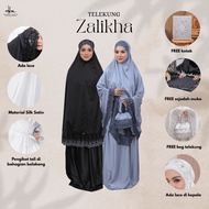 Hanna Mirae Pengantin Series Telekung ZALIKHA Satin Silk Lace Premium Sesuai Hantaran Kahwin & Hadia