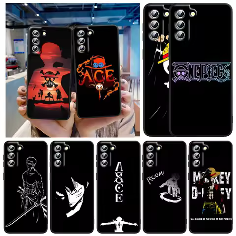 One Piece Anime Cartoon For Samsung Galaxy S24 S23 S22 S21 S20 FE S10 S10E Plus Ultra Pro Lite 5G Bl