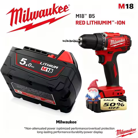 M18B6 6.0Ah Original Milwaukee battery，M18B5 5Ah 8.0Ah 4811-1850 1815 Milwaukee M18 18V Tool Lithium