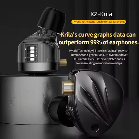 KZ Krila four tone tuning ring iron combined with high temperature HIFI high-quality minimalist styl