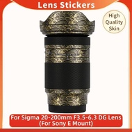 Decal Skin for Sigma 20-200 F3.5-6.3 FE Mount Lens Decal Skin 20200 Lens Sticker for Sigma 20-200mm 