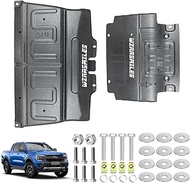 Update ML3Z-7222-D+ FL3Z-5D032-A 3D Manganese Steel Engine Splash Guard Compatible with Ford F150 20