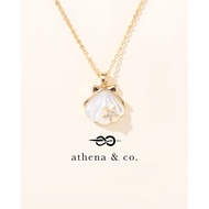 Athena & Co. 18k Gold Plated Nala Seashell Necklace 18k Gold Necklace