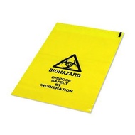 Yellow Bag Biohazard Clinical Waste Disposal Trash Bag - 15L (10PC)