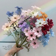 [1stalk] 6 Heads Zinnia Artificial Flower | Zinnia Bunga Hiasan Daisy
