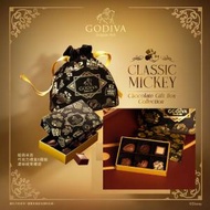 GODIVA經典米奇巧克力奢華禮盒6顆裝連絲...