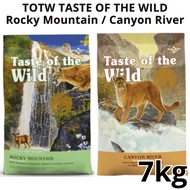 TOTW TASTE OF THE WILD Rocky Mountain / Canyon River Feline Cat Food Makanan Kucing 7KG