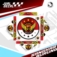 Stiker Sangkar Burung Lovebird RI Indonesia Decal Tebok Love Bird RAJAWALI Kandang Bulat Bisa Custom