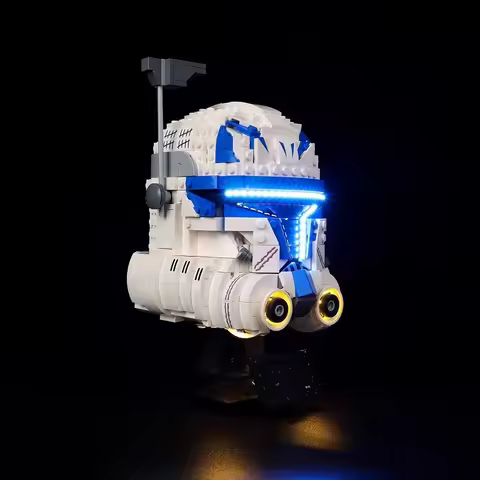 LED Lighting Set Suitable for LEGO Star Captain Rex Helmet 75349(Not Including Building Blocks)