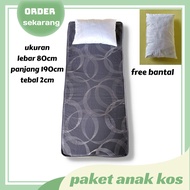 Paket Anak Kost!!!kasur Busa Free Bantal Anti Kempes 80x190x2cm