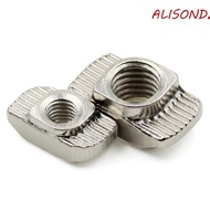 ALISONDZ Nuts Fasteners 10/50pcs Carbon Steel M3-M8 Multi Size EU Standard Aluminum Profiles