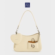 [Tặng Kèm Ví Trái Tim] Túi Xách Nữ HAPAS Hobo Đáy Vuông Love Charm Size 23 - TDV240358 Bag Lady Jean