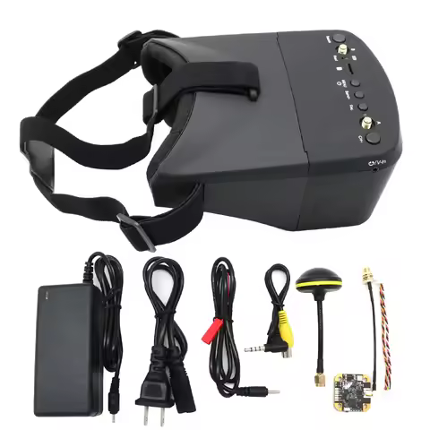 EV800D 5.8G 4.9G 40CH 5 Inch Headset HD DVR Diversity FPV Goggles W/ 25-1300mW Switchable FPV Transm
