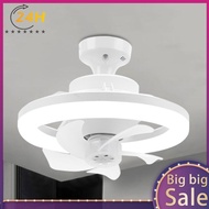 [infinisteed.sg] Modern Ceiling Fans with Light RGB/3 Colors Dimmable Low Profile Ceiling Fan