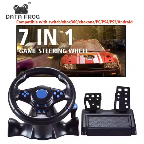 Suitable for Switch/Xbox One/360/PS4/PS2/PS3/PC racing games seven in one Steering wheel
