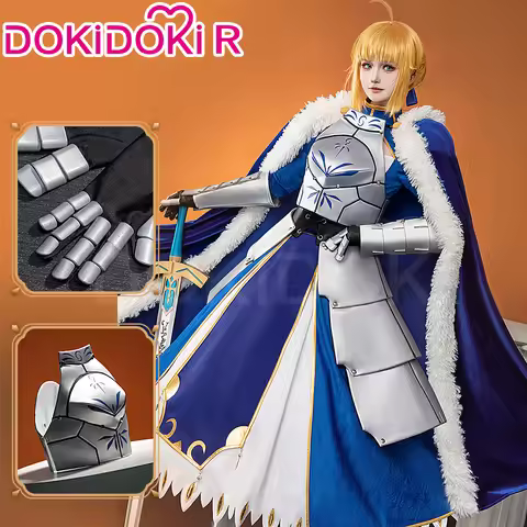 Saber Cosplay Costume Game Fate/Stay Night Cosplay DokiDoki-R Artoria Pendragon Saber Women Costume