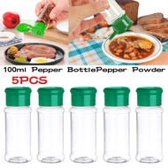 100ml5pcs Pepper Bottle Pepper PowderBottle Condiment Bottling Storage Bottle Bottle SeasoningBottle
