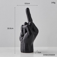Nordic Creative Home Aesthetic Room Decor Personalized Middle Finger Statue Living Room Decorations