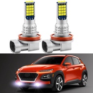2Pcs LED Fog Lamp Bulbs For Hyundai Kona 2018 2019 2020 White Fog Lamp Canbus Accessories