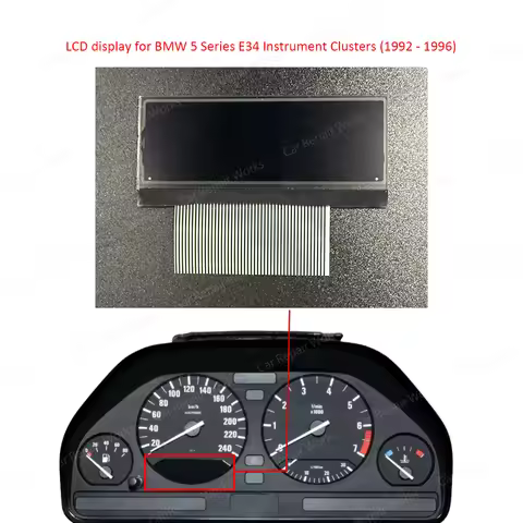 For BMW 5 Series E34 Instrument Cluster Dashboard LCD Screen Display (1992-1996)