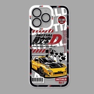 Cellphone Case For OPPO A58 4G A78 5G Reno 7Z 8Z 6Z 5Z 5 4 6 8 Pro 8T 2Z ZF Find X3 Lite Phone Case Anime Initial D Soft Clear TPU Cartoon Trend Brand Lens Protection Shockproof Fashion Camera Protective Full Protection Anti-Knock