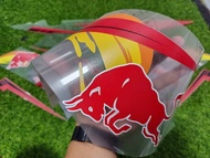 STRIPING TRANSPARAN YAMAHA MIO SOUL REDBULL STICKER