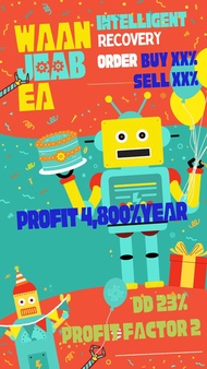 โปรแกรมระบบเทรดอัตโนมัติ Waanjeab EA Gold H1 MT4/5 Scalpling tradeAuto lot Intelligence recovery ord