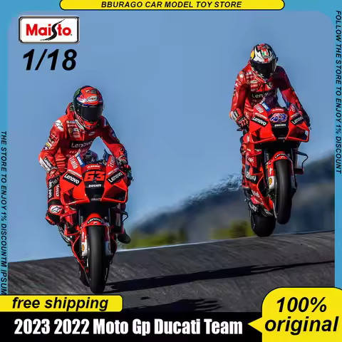 Maisto 1:18 2023 2022 2021 Ducati Moto Gp Lenovo Team Motorcycle Diecast Honda #26 Dani Pedrosa Allo