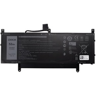 N7HT0 52Wh 6500mAh 4-Cells Battery Replacement for Dell Latitude 9510 9520 / Latitude 9520 2-in-1 Se