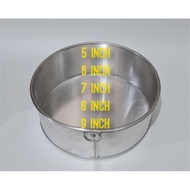 Loyang Kek Bulat 5, 6,7,8,9,10 inch loyang Bulat Removable base 5,6 7,8,9, 10 inch