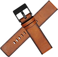 Diesel Watch Band Replacement Classic Retro Calfskin Leather Watch Strap with Tool 24mm 26mm, Replacement for Diesel Watches Men(Waterproof and breathable)
