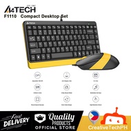 A4TECH F1110  Compact Desktop Set Mouse and Keyboard Combo (ORANGE)