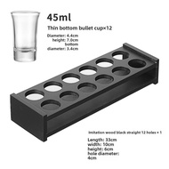 Bamboo Wood Imitation Wood Cup Holder Shooter Glass White Wine Glass Shot Glass B52 Shot Glass Shoot