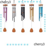 CHERRY Metal Tubes Windchime, Zen Atmosphere Aluminum Aluminum Wind Chimes,  6 Rods Large Pendant Wi