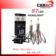 1 Pair S7 LED Headlight H3 H4 H7 | LED Car Headlight Bulb | Car LED Headlamp Car Headlamp LED Bulb