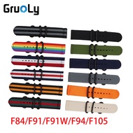 Nylon Watchand Strap For Casio F84/F91/F91W/F94/F105 Replace Band 18mm Universal Wristband Quick Rel